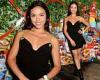 Vanessa Bauer wows in black minidress at Virgin Media's Club Rewind at ...