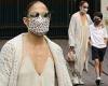 Jennifer Lopez cuts a very casual figure while spending time with her kids in ...