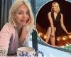 Holly Willoughby goes makeup-free while enjoying a cuppa  before working on ...