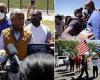 Al Sharpton is heckled by protesters yelling 'we don't want your racism in ...