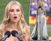 AFL Grand Final viewers swoon over glamorous singer Amy Manford sings the ...