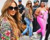 Jennifer Lopez and Lizzo arrive at Global Citizen Live Festival ahead of their ...