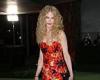 Nicole Kidman, 54, reveals her honed legs in thigh-split floral gown