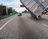 VIDEO: Malaysian driver flips over his truck