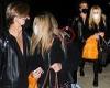 Strictly's Tilly Ramsay and Nikita Kuzmin enjoy a friendly chat as they leave ...