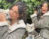 Michelle Keegan and her dogs share the same adorable style as they match in ...