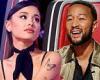 The Voice: Ariana Grande blocks rival John Legend from four-chair turn as blind ...