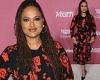 Ava DuVernay takes to the stage in red floral print dress to present at ...