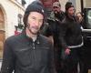 Keanu Reeves cuts a casual figure in leather jacket and cosy beanie ahead of ...