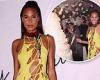 Cindy Bruna celebrates her 27th birthday in Paris with a HUGE wedding-style cake