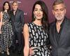 George and Amal Clooney are a stylish duo at star studded premiere of his new ...