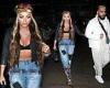 Jesy Nelson flaunts her rock-hard abs in black bralet teamed with jeans