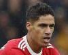sport news Raphael Varane insists he's 'very happy' with the start he's made at Manchester ...