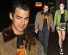 Sophie Turner and Joe Jonas hold hands after enjoying dinner and movie together ...