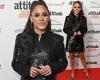 Attitude Awards 2021: Alex Scott puts on a leggy display in black sequined ...