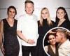 Gordon Ramsay plants a sweet kiss on wife Tana before posing with daughters ...