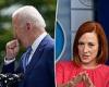 Psaki insists Biden's health is 'great' and his coughing during speeches is ...