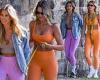 Natalie Roser and Laura Dundovic flaunt their fit figures while out for a ...