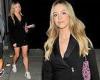 Sydney Sweeney rocks chic blazer dress with Gucci sneakers for dinner at Craig's