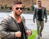 Dan Ewing looks annoyed as he steps out in Sydney - hours before being dumped ...