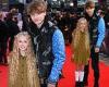 David Tennant's daughter Olive, 10, poses with brother Ty, 19, at Belfast ...