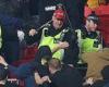 sport news Hungary fans involved in ugly clashes with police at Wembley as officers use ...