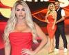 Bianca Gascoigne looks incredible in figure-hugging red dress for Italy's ...