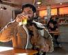 Sydney pub: Biazarre moment man takes his pet goat for a drink
