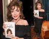 Joan Collins, 88, dazzles in a black frilled dress as she attends her ...