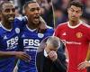 sport news Leicester 4-2 Manchester United: Red Devils' 29-game unbeaten run ended in ...