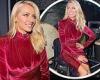 Strictly Come Dancing host Tess Daly stuns in a thigh-skimming velvet dress