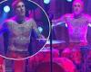 A shirtless Travis Barker delivers heart-pounding drum solo during Young Thug's ...