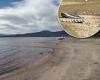 Severe drought sends Lake Tahoe water levels below natural rim