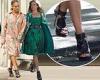 Sarah Jessica Parker rocks the same gladiator sandals that Carrie Bradshaw wore ...