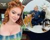 Ariel Winter puts on a busty display as she showcases her FIVE adorable pooches