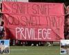 Parents furious after Catholic high school displays 'privilege' banner at ...
