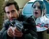Jake Gyllenhaal takes paramedic Eiza Gonzalez hostage after heist gone awry in ...