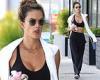 Alessandra Ambrosio, 40, leaves pilates class looking fit as she makes the ...