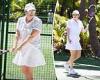 Rebel Wilson shows off her 30kg weight loss in a white tennis outfit in ...