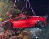 Lamborghini owner reverses his £160,000 supercar into 50ft-deep Austrian lake 