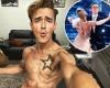 Tom Fletcher showcases his ripped torso as he strips off for spray tan