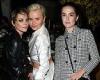 Jaime King flashes her abs in edgy leather crop top while Zoey Deutch keeps it ...