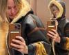 Lara Bingle poses in her new $12,000 Louis Vuitton leather jacket 