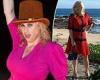 Rebel Wilson shows off her slimmed-down figure and trim waist in a fuchsia ...