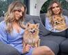 Candice Brown poses with her beloved Pomeranian dog Sybil ahead of National Dog ...