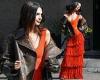 Emily Ratajkowski turns heads in red fringed frock during NYC photoshoot... ...