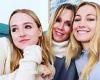 Beverly Hills, 90210 vet Jennie Garth strikes a pose with her mini-me daughters ...