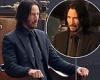 Keanu Reeves flms a scene for John Wick: Chapter 4 in Paris