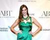 Model Robyn Lawley stuns in emerald satin frock as she attends American Ballet ...