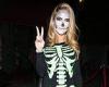 Chrishell Stause puts on a sexy fright dressed as a skeleton while attending ...